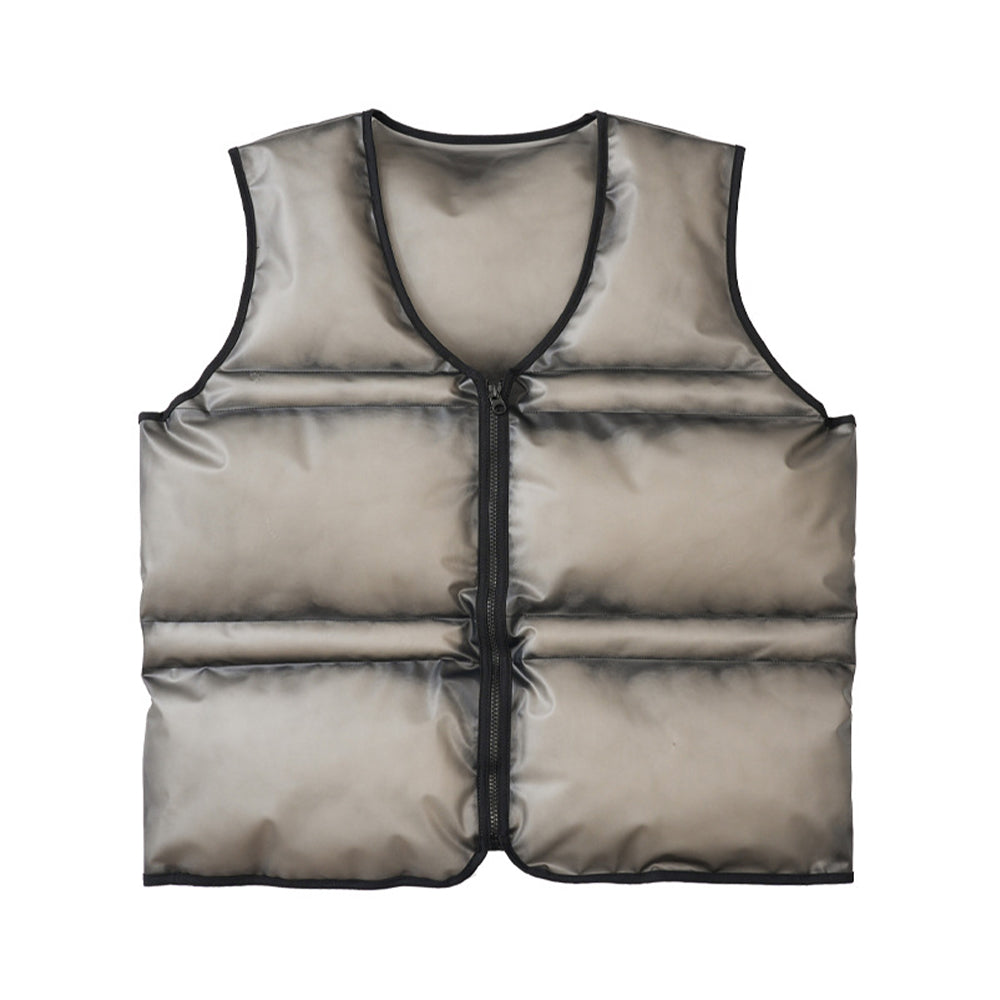 ZIP FEATHER INSULATED COTTON VEST